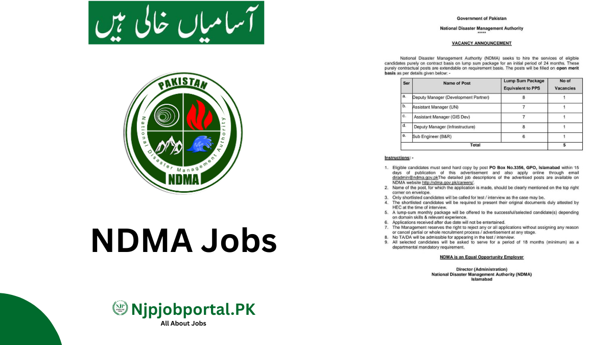 NDMA Jobs 2026