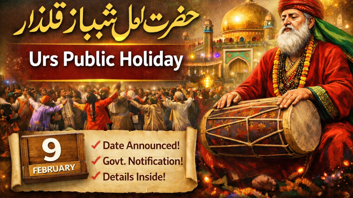 Sindh Hazrat Lal Shahbaz Qalandar Holiday 2026